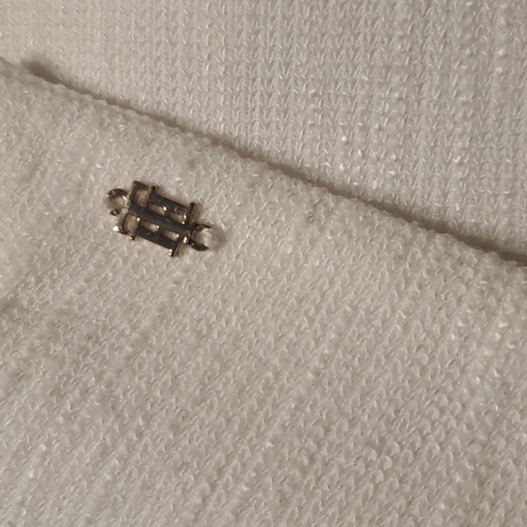 Tommy Hilfiger Ivory Textured Blazer SZ 8 - Picture 3 of 13